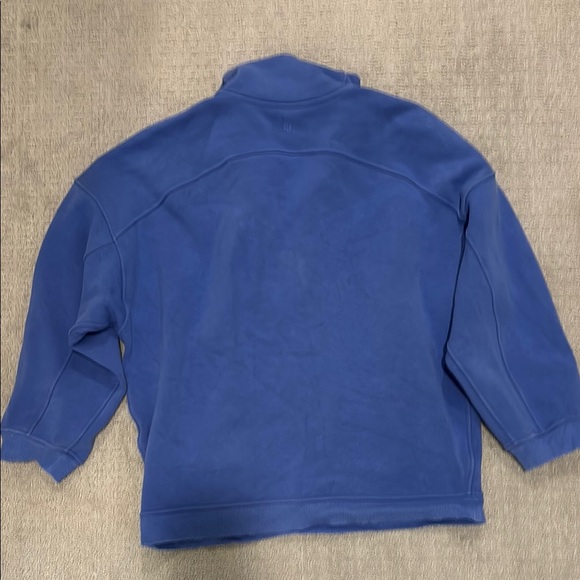 Women’s lululemon M/L oversized suba Blue Quarter-Zip Sweater - Picture 3 of 3
